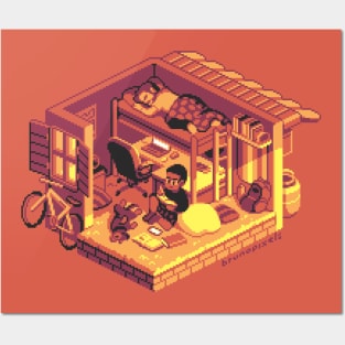isometric room II Posters and Art